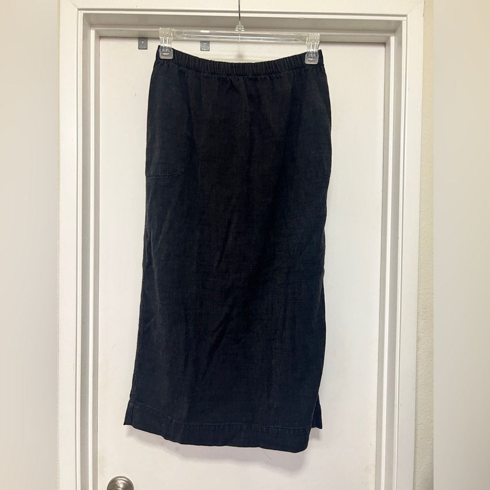 CP Shades 100% rayon long skirt - black - L